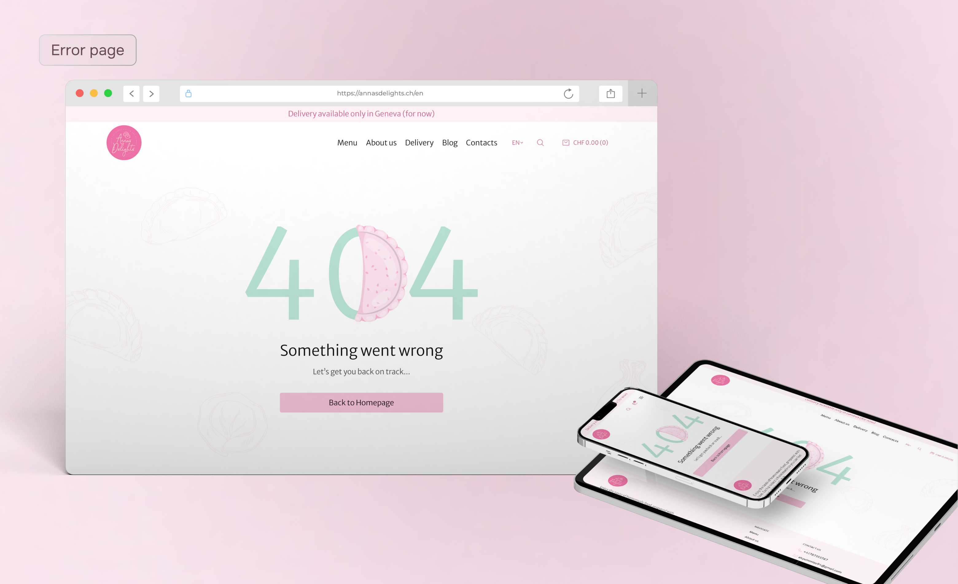 AK Yummies Error page